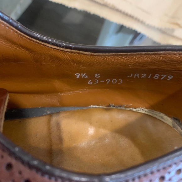 Sebago Men’s 9.5 Brown Wingtip Oxford Lug Sole‎ main image 5